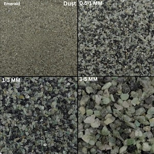Emerald Crushed Gemstone Powder All Size Emerald Coarse Stone Healing Powder Crush Stone Inlay Dust Powder Woodwork Powder Ring Inlay