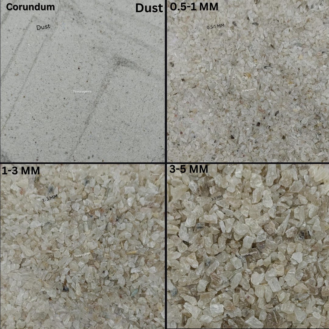 Crushed Corundum Coarse Stone Powder All Size Natural Corundum Coarse ...