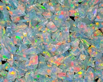 AAA-kwaliteit gebroken witte opaal edelsteenpoeder 3-6 mm opaal grof Premium inlegmateriaal voor houtbewerking Ringinlegsel Multi Fire Ethiopische opaal