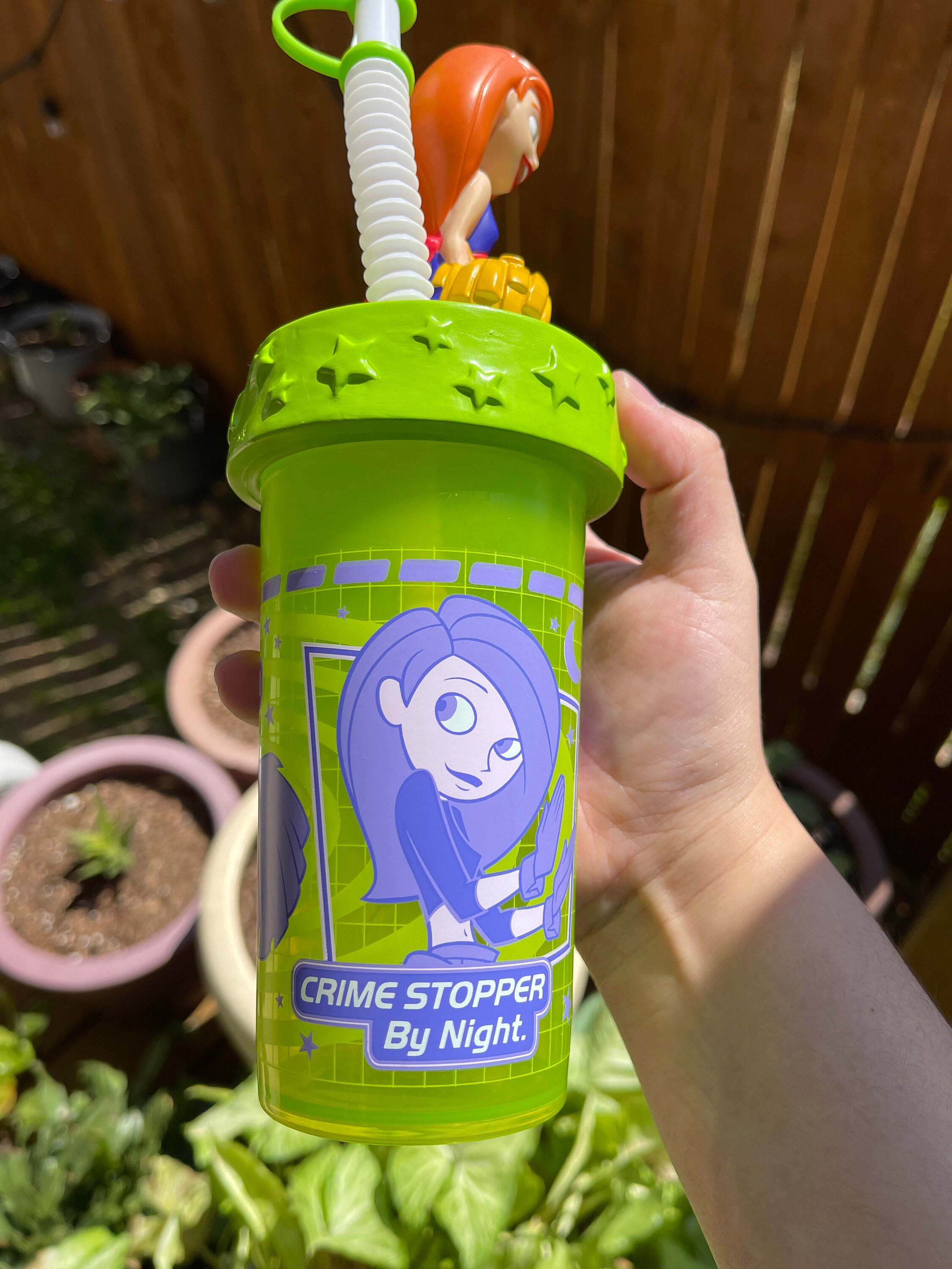 Kim Possible, Vintage 1990s, Cartoon, Big Character Cup, Sippy Cup
