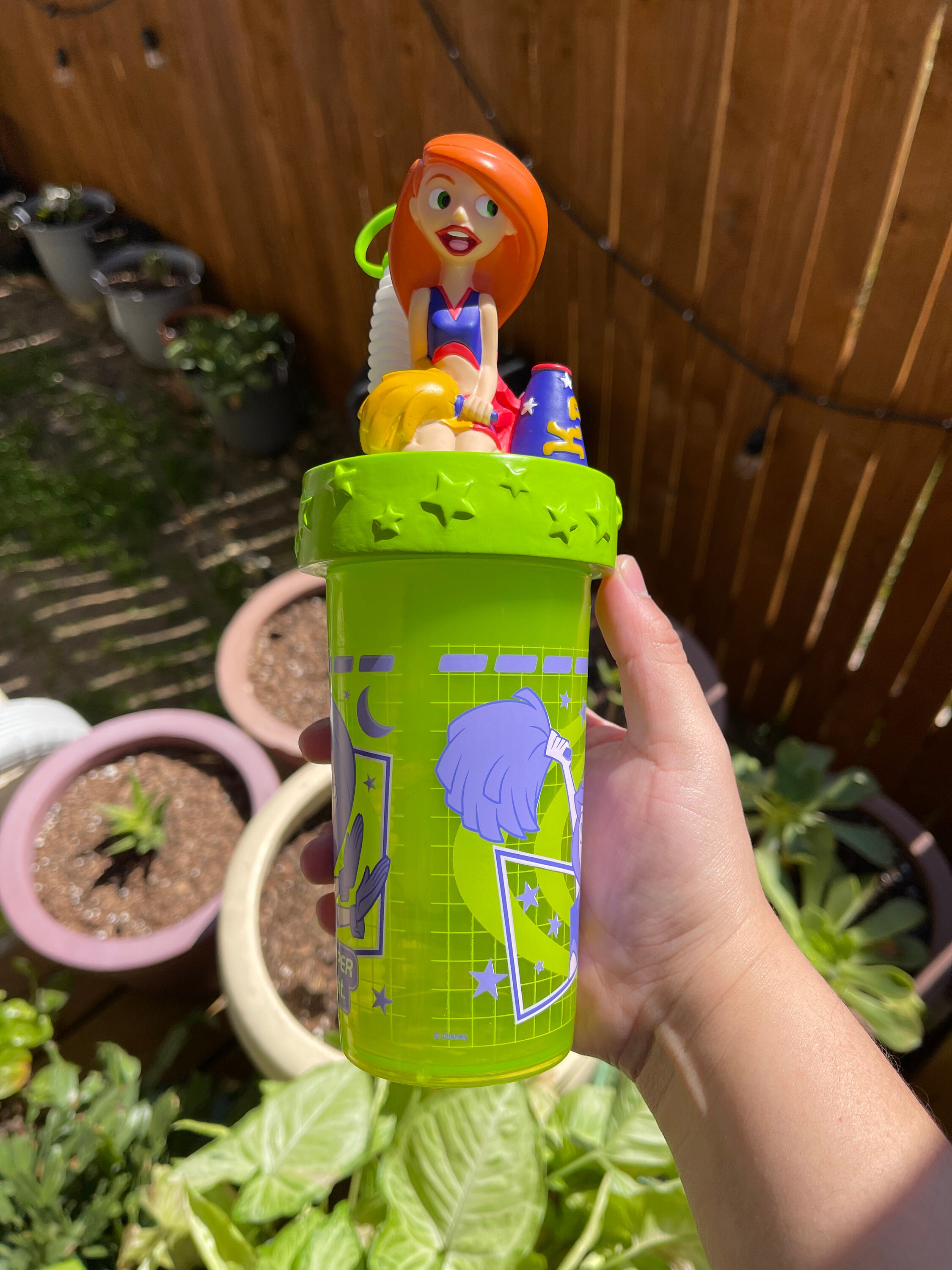 Kim Possible, Vintage 1990s, Cartoon, Big Character Cup, Sippy Cup