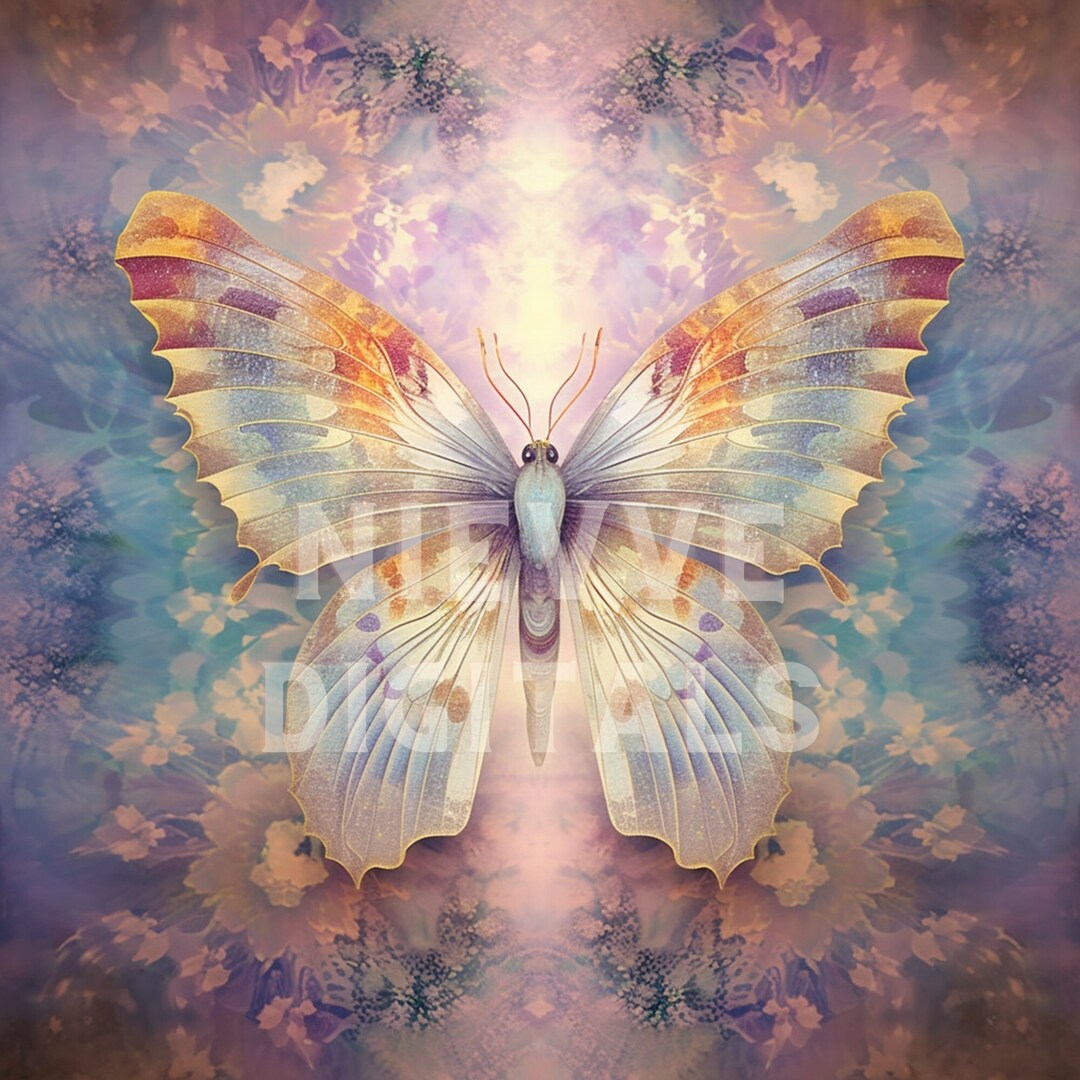 Butterfly PNG Background Watercolor Butterfly Digital Paper Craft ...