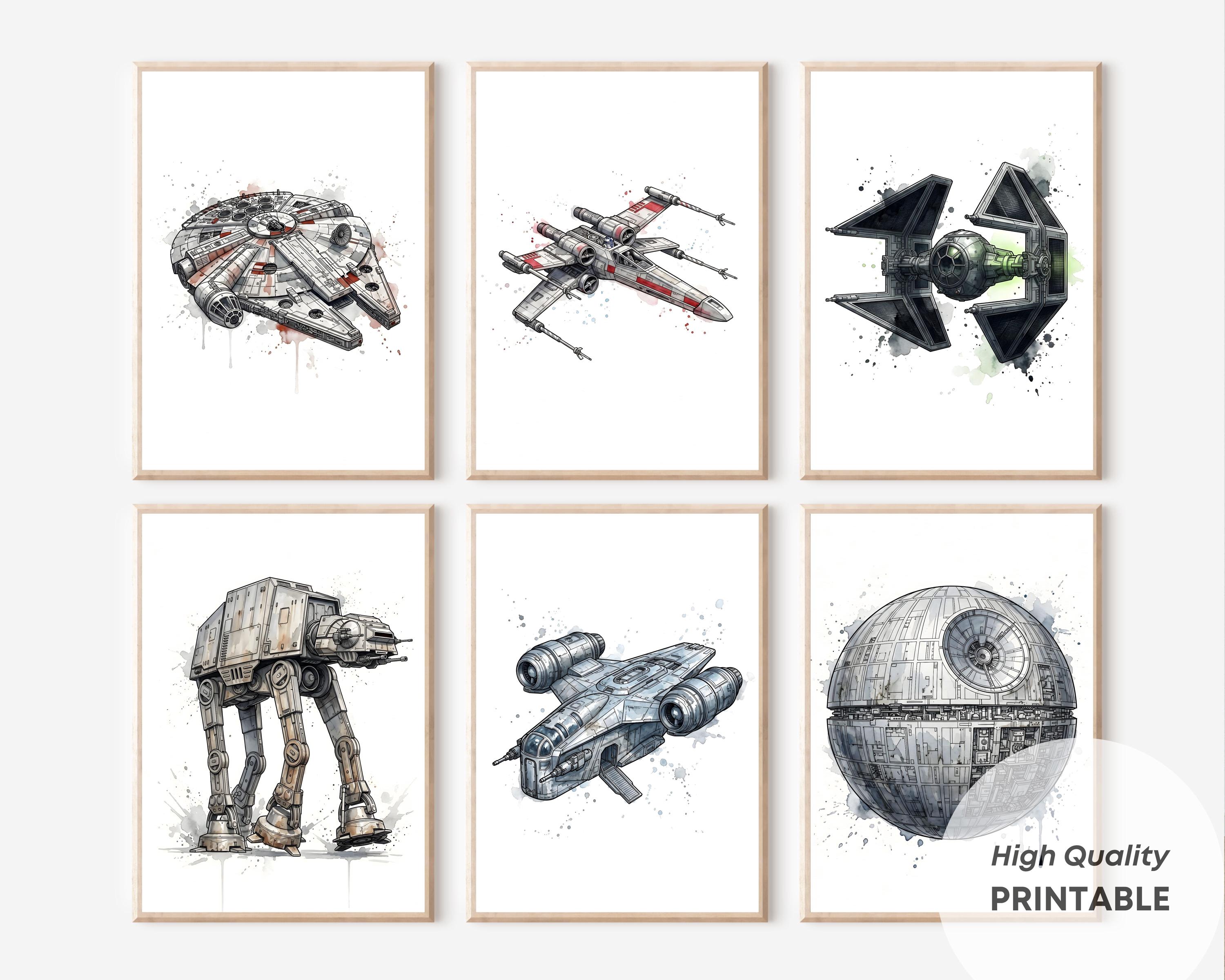 スター・ウォーズ アートプリント 3枚 スターウォーズのプリントアート - Etsy 日本
