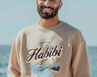 Habibi sweatshirt Muslim Gift Arabic Yalla Habibi Shirt Funny Arabic Meme Hoodie Eid Gift for Muslim Funny shirt Muslim Revert Arabic Shirt