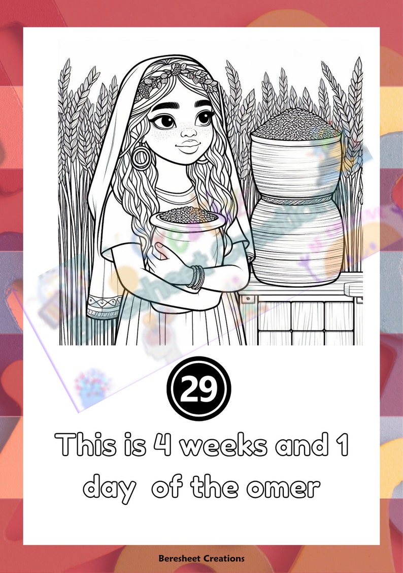 Counting the Omer Omer Calendar Bible Feast Days Worksheets Printable Christian Activities