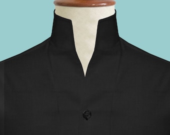 big and tall black dress shirt Valerio Dress Shirt black Big and Tall Sizes Available! – On Time Fashions  Savannah main image 1