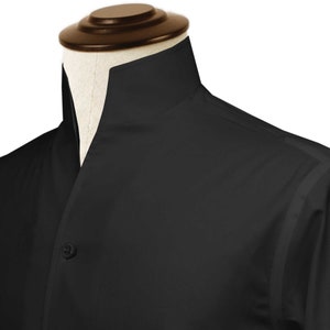 Chinese collar dress shirt cheap