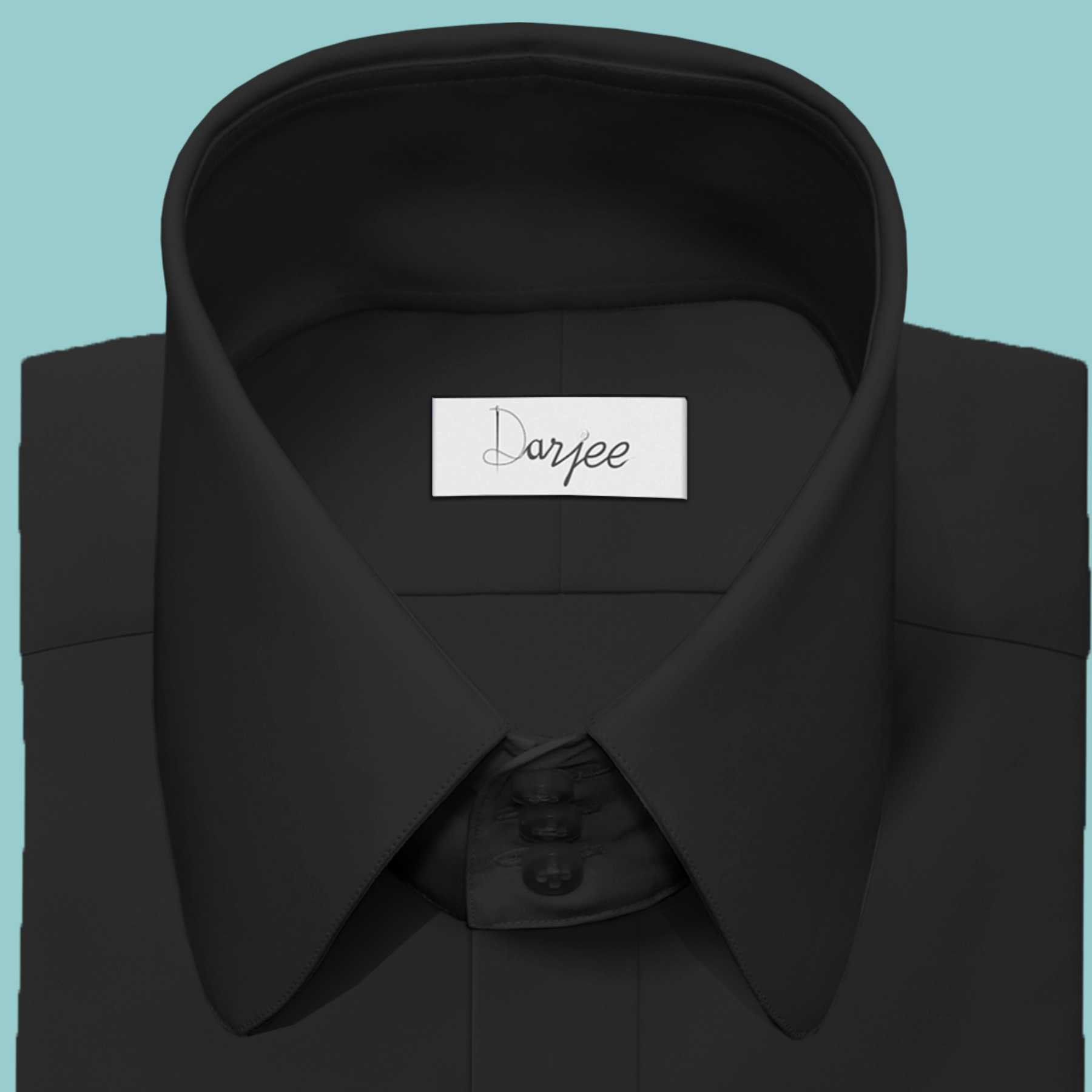 black dress shirt mens amazon Men's Black Cotton Shirt: Slim Fit Formal Party Wear