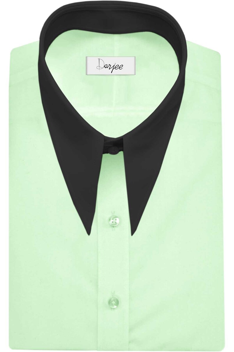 Retro-Glow Pointed Collar Shirt main image 0