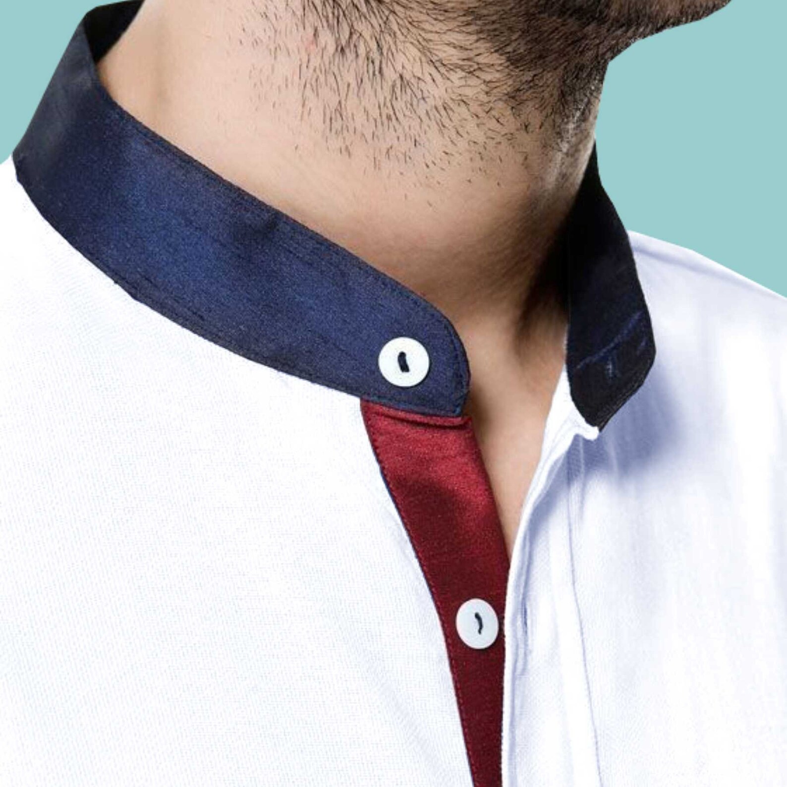 Chinese band collar shirt_BDHL4814 main image 1