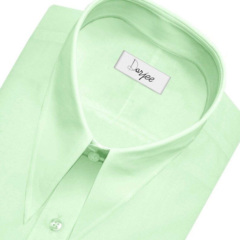 Retro-Glow Pointed Collar Shirt
