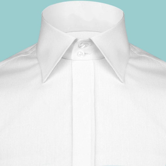 two button collar shirt