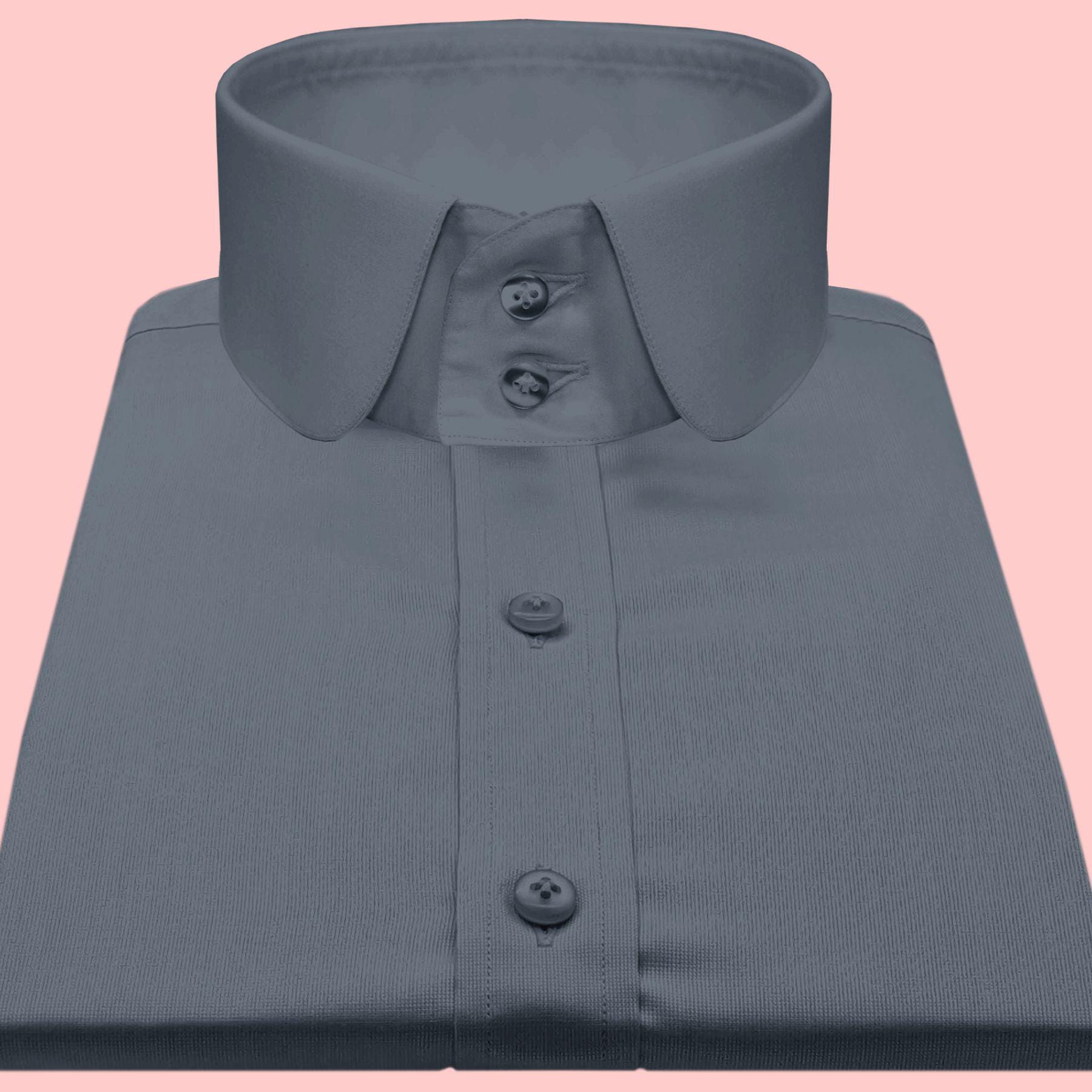 peaky blinders style dress shirts Peaky Blinders Style Shirt Chemise John Shelby High Penny Collar Shirt Plain Dark Grey Men Shirt, Round Collar Shirt, Club Shelby Brothers