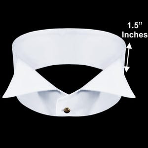 Men Wing Collar White Shirt For Wedding Party Wear Dress Shirt Vintage Band Grafton Collar Wing Bib Edwardian Pointed Collar Hidden Placket Detachable Collar