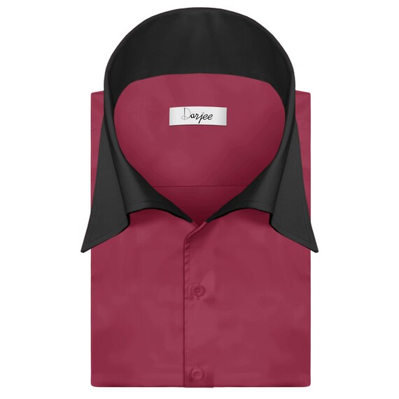 burgundy dress shirt near me Formal Burgundy Dress Shirt | Modern Fit main image 1