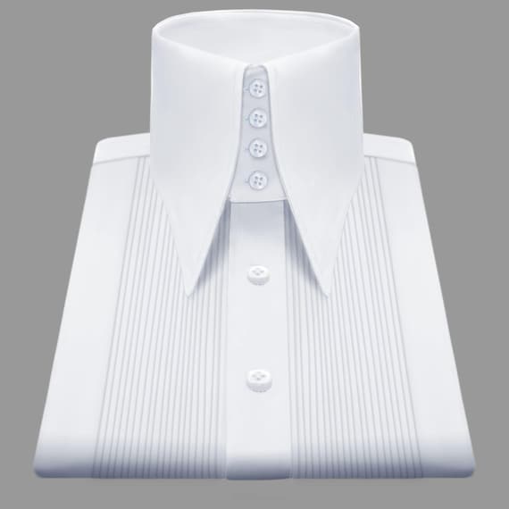 High Long Pointed White Full Tuxedo Shirt Gift for Men Tall Neck Stiff Collar Shirt Large Collar Gangster Big Collar Vintage Dress Shirt - Etsy High Long Pointed White Full Tuxedo Shirt Gift for Men Tall Neck Stiff Collar Shirt Large Collar Gangster Big Collar Vintage Dress Shirt - Etsy