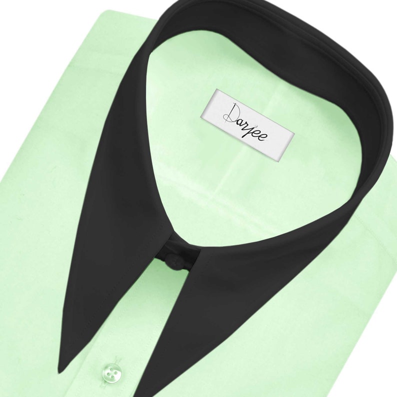 Retro-Glow Pointed Collar Shirt main image 1