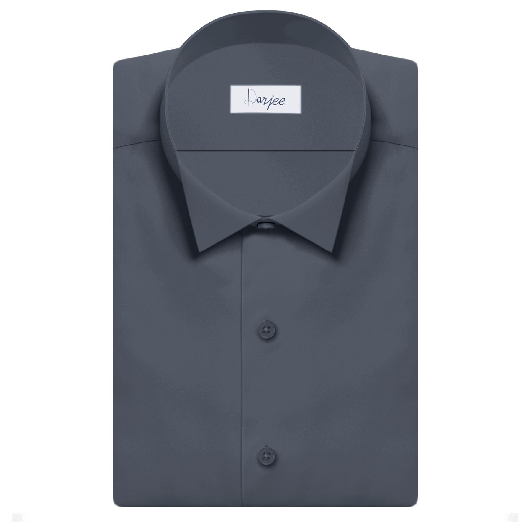 gray dress shirt with white collar Gray Formal Business Dress Shirt Contrast Collar French Cuff Blue Paisley Floral