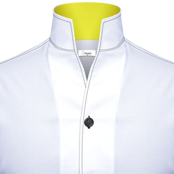 Celebrities Solid Pocket Contrast Mandarin Collar Long Sleeve Two Pieces Celebrities Solid Pocket Contrast Mandarin Collar Long Sleeve Two Pieces