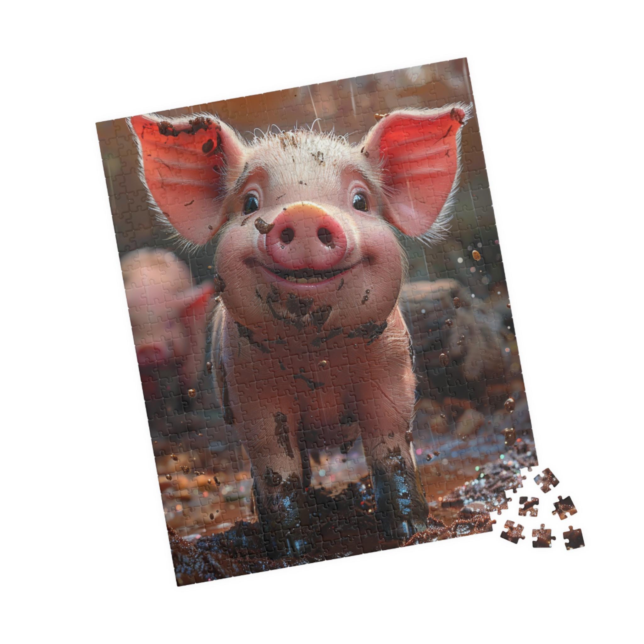 Penny the Pig - Premium Puzzle Available in 110, 252, or 520
