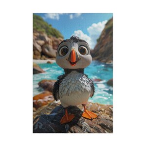 Peewee The Puffin Bird - Rompecabezas de 1014 piezas, diversión en interiores, perfecto para los amantes de los rompecabezas, regalo de cumpleaños ideal, regalo de Navidad único