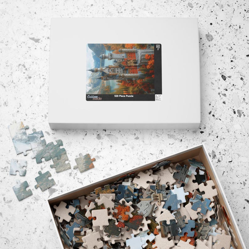 Interpretation of Neuschwanstein Castle Premium Puzzle Available in