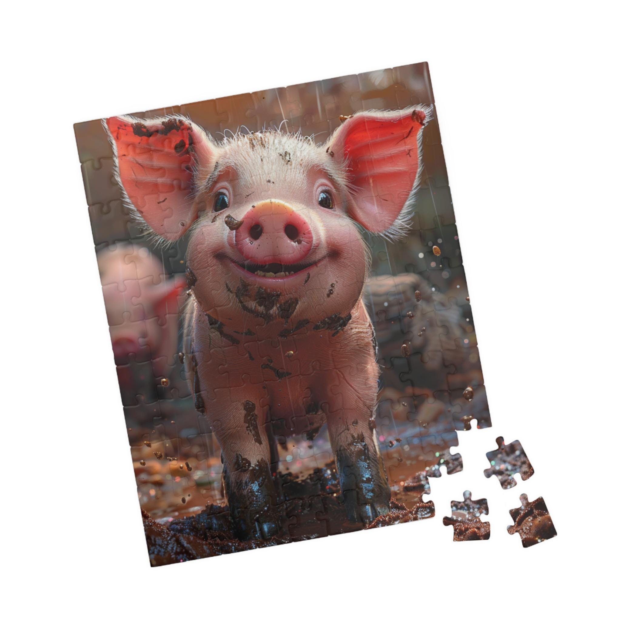 Penny the Pig - Premium Puzzle Available in 110, 252, or 520