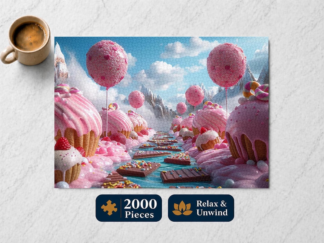 Candy Land - 2000 Piece Jigsaw Puzzle, Indoor Fun, Puzzle Lovers