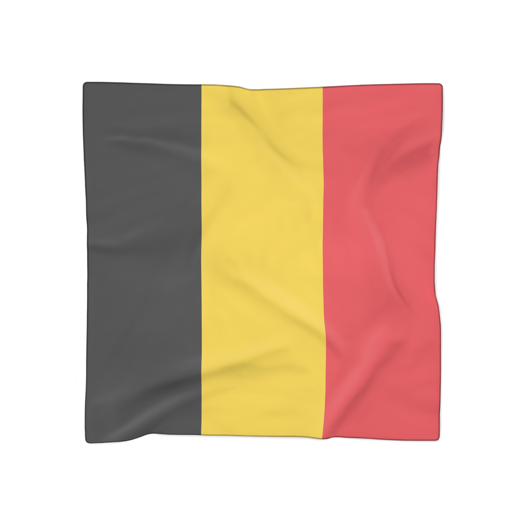 Écharpe Femme WHJSSF - Motif Drapeau Belgique - Polyester Doux - Polyvalente