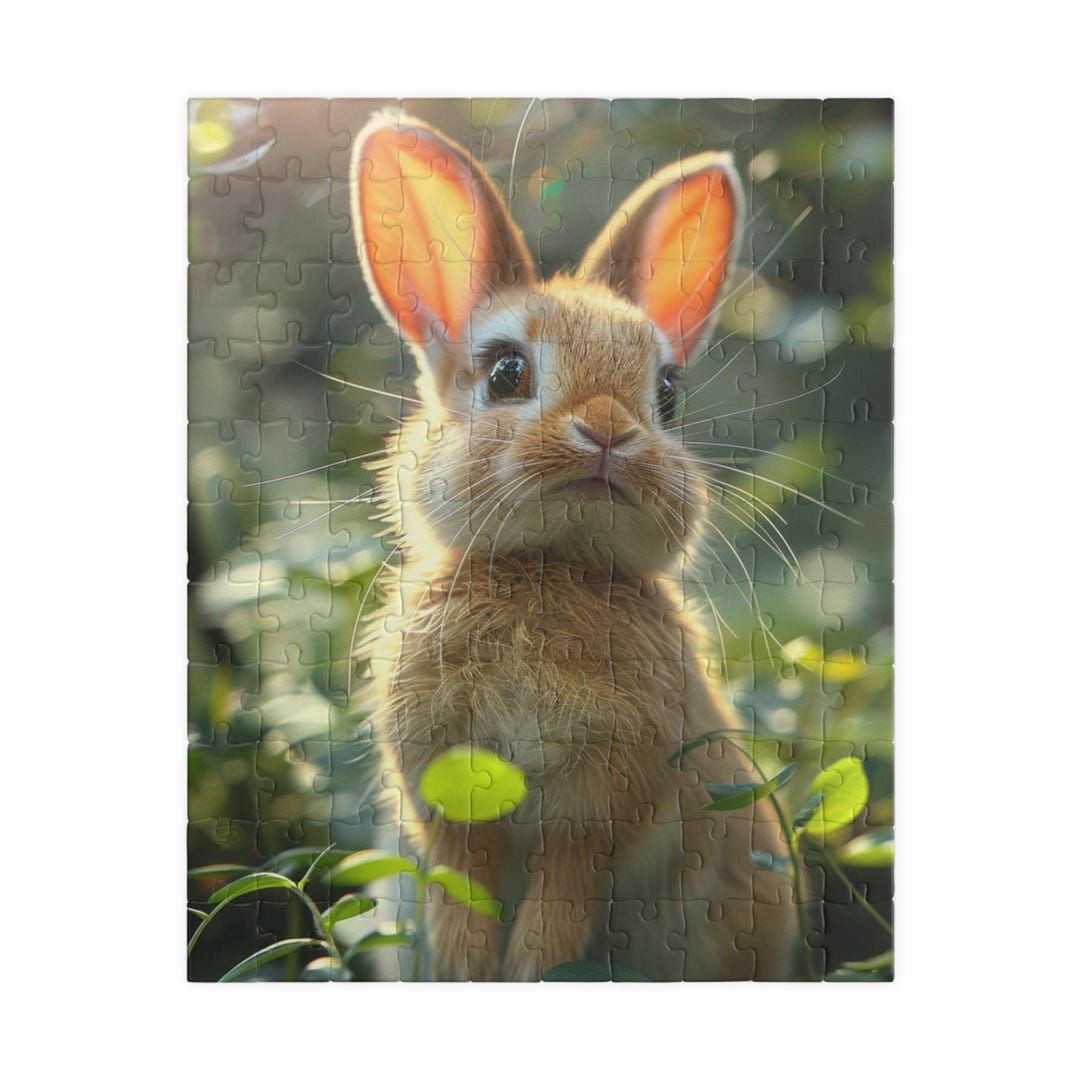 Ruby the Rabbit - Premium Puzzle Available in 110, 252, or 520 Pieces ...