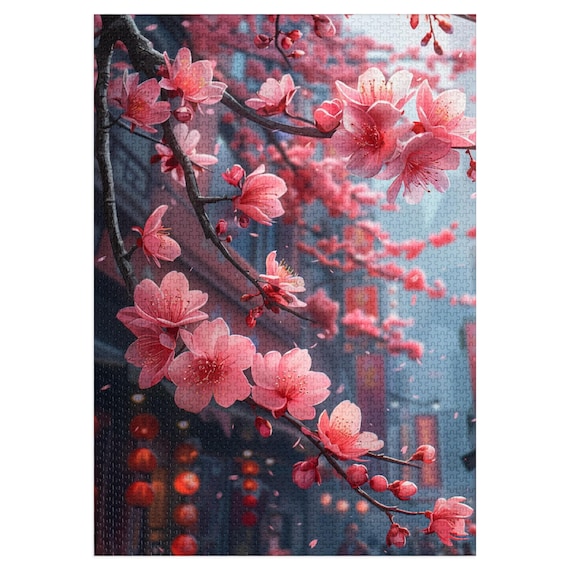 日本の桜 - 2000ピースジグソーパズル、室内で楽しめる、パズル好きに