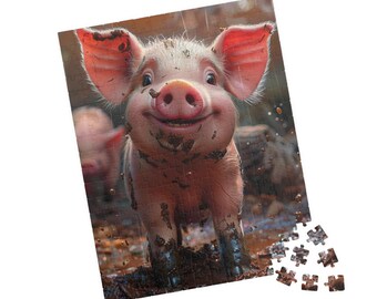 Penny the Pig - Premium Puzzle Available in 110, 252, or 520