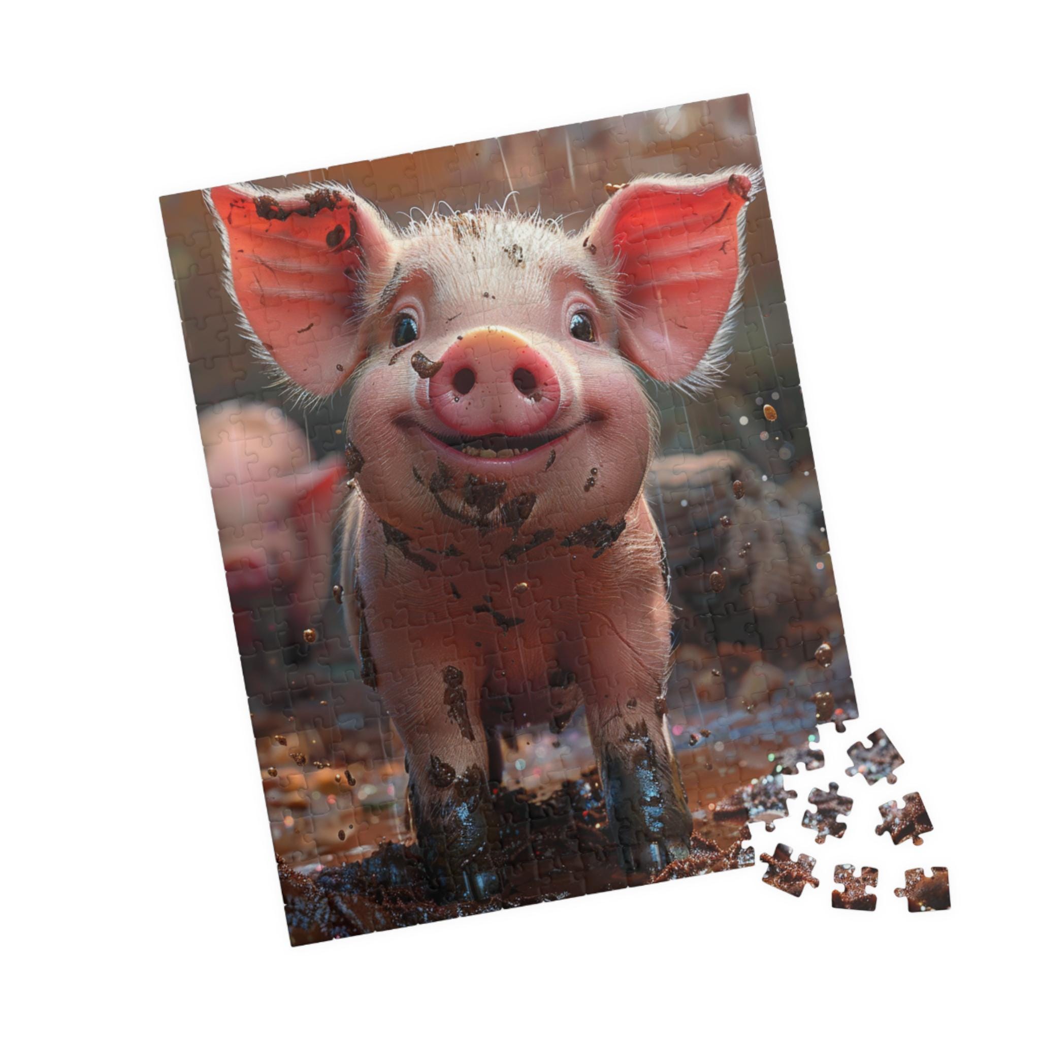 Penny the Pig - Premium Puzzle Available in 110, 252, or 520