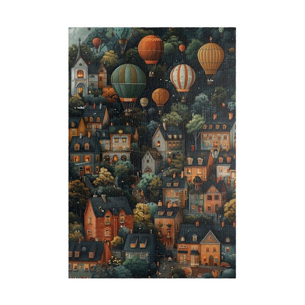 Whimsical Cityscape - 1014-Piece Jigsaw Puzzle, Indoor Fun, Perfect for Puzzle Lovers, Ideal Birthday Present, Unique Christmas Gift