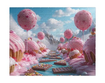 Candy Land Jigsaw Puzzle – 110, 252 & 520 Pieces – Colorful Puzzle