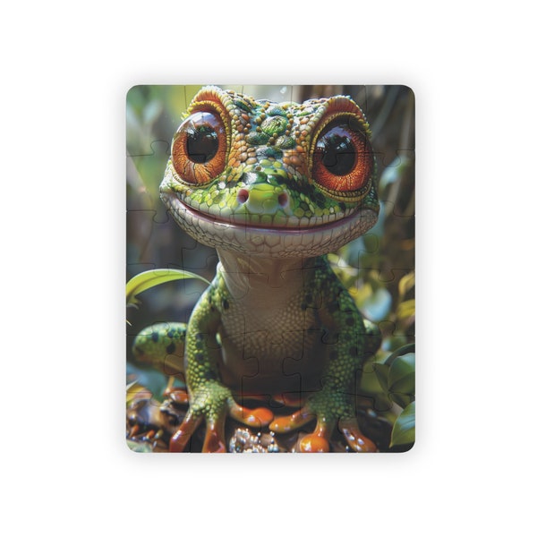 Garry The Gecko - 30-Piece Kids Jigsaw Puzzle, Fun Indoor Activity, Perfect for Puzzle Lovers, Ideal Birthday Present, Christmas Gift