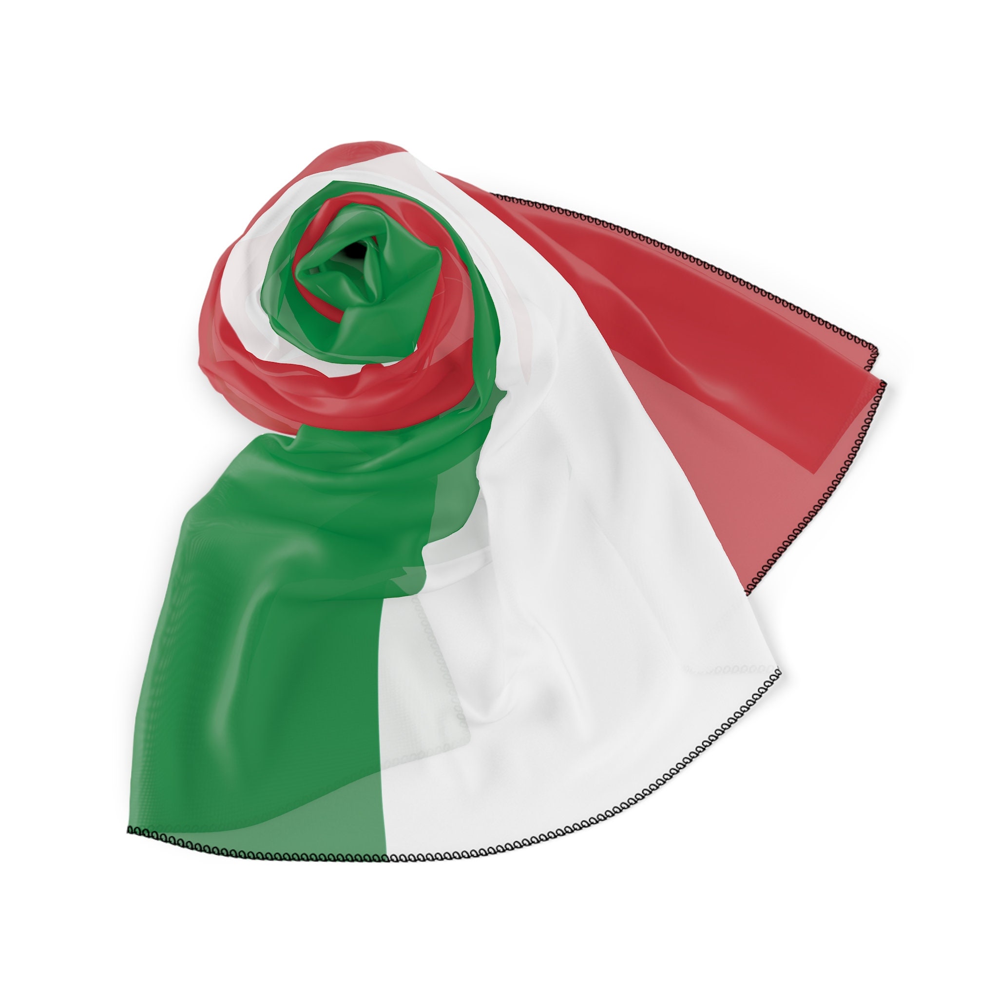 Flügel Mit Italien Flagge Farben Auf Weißem Hintergrund Vektor Stock