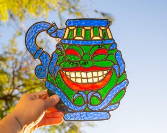 Pot Of Greed Stained Glass Suncatcher