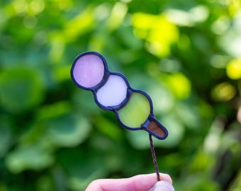 DANGO stained glass indoor pot plant stake