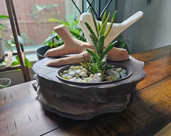 Charming Bird Planter – Nature-Inspired 3D Printed Home Décor for Plants & Succulents