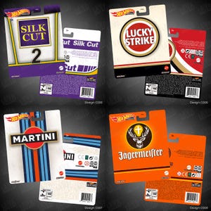 Carta Premium Hot Wheels personalizzata 1:64 Decalcomania pressofusa jdm Skyline Porsche Type R Civic rwb Livrea da corsa Decorazione da parete BTCC F1 WRC MOTOGP