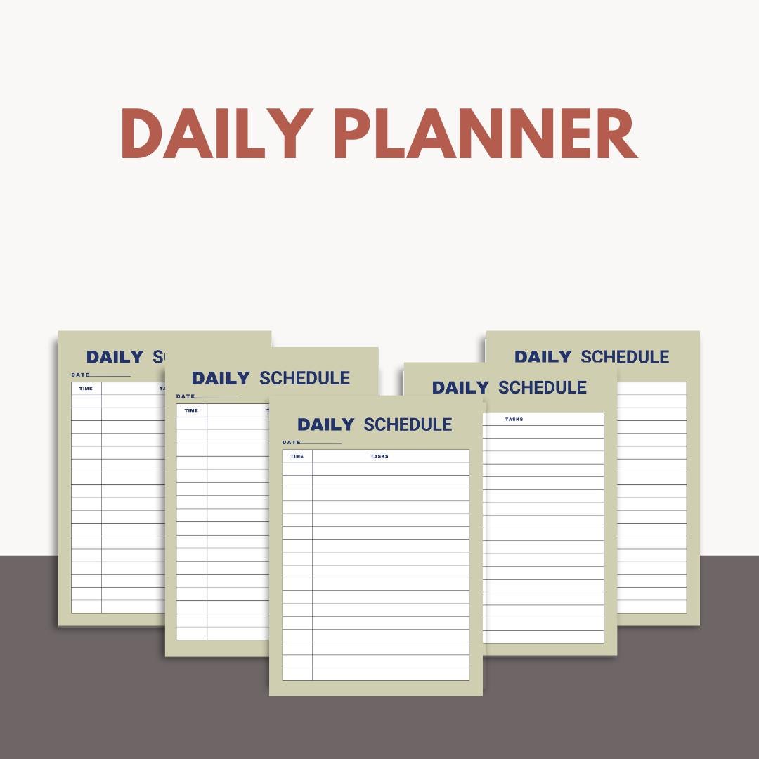 Simple Day Planner EDITABLE A4 PLANNER | A4 Daily To-do List | Portable Planner Pdf ...