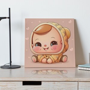Baby Cheeky houdt van kusjes, afdrukbare download, direct downloaden