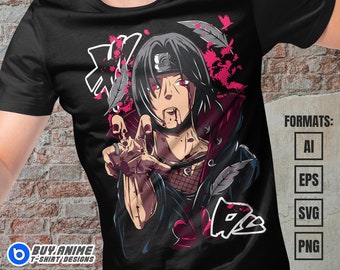 Premium Anime Vector Files, Ready for DTF, DTG, Sublimation Printing, Anime png for shirts, svg, ai, eps, png hd