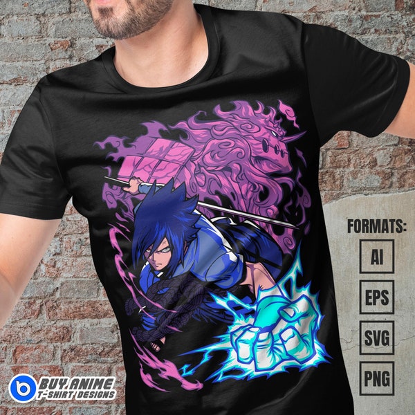 Premium Anime Vector Files, Ready for DTF, DTG, Sublimation Printing, Anime png for shirts, svg, ai, eps, png hd