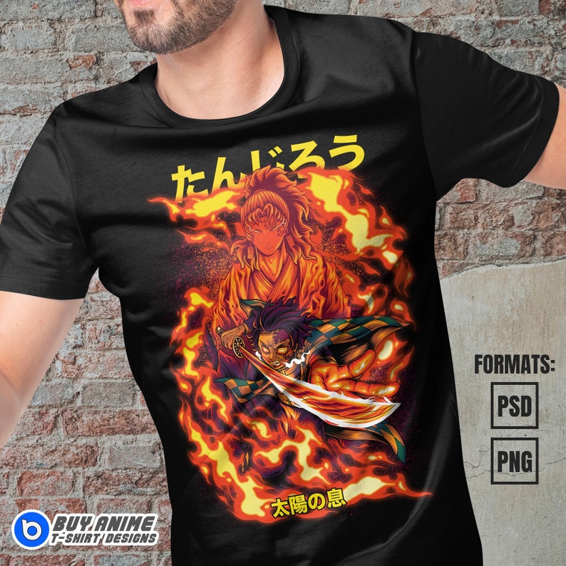 Archivos vectoriales de anime premium listos para DTF DTG - Etsy España