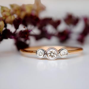Moissanite Diamond Ring: 925 Sterling Silver, 14K Gold Plated