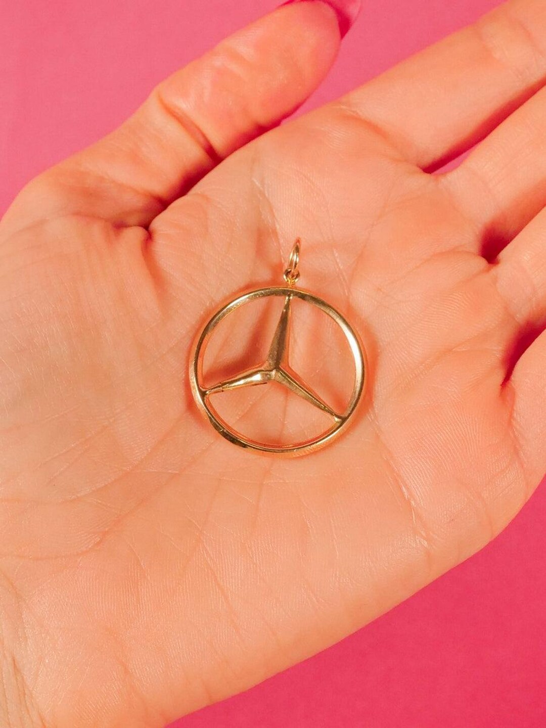 メルセデスベンツ エンブレム モチーフ ロゴ ネックレス シルバー925 メルセデスベンツ エンブレム モチーフ ロゴ ネックレス
