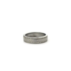 Pave Diamond Band Ring, Band Ring, 925 Sterling Silver Victorian Ring, Diamond Ring, Antique Ring, Handmade Designer Ring, Birthday Gift.