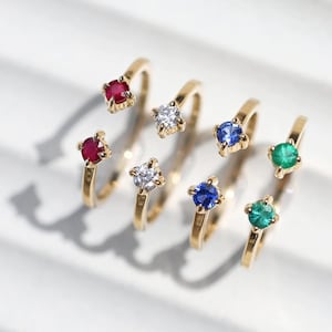 Moissanite Diamond Proposal Ring: 925 Sterling Silver, Gold Finish
